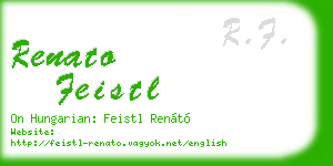 renato feistl business card